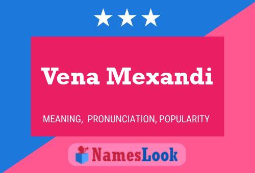 Vena Mexandi பெயர் போஸ்டர்