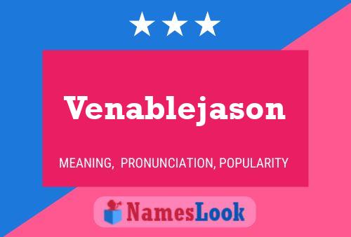 Venablejason பெயர் போஸ்டர்