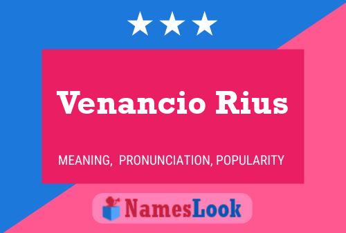 Venancio Rius பெயர் போஸ்டர்