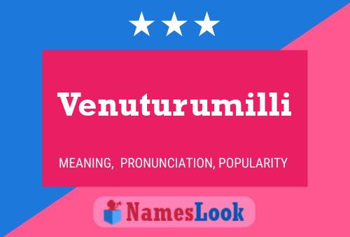 Venuturumilli பெயர் போஸ்டர்