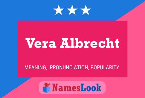 Vera Albrecht பெயர் போஸ்டர்