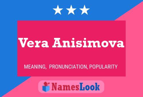 Vera Anisimova பெயர் போஸ்டர்