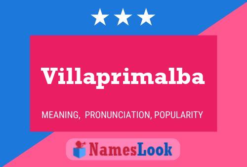 Villaprimalba பெயர் போஸ்டர்