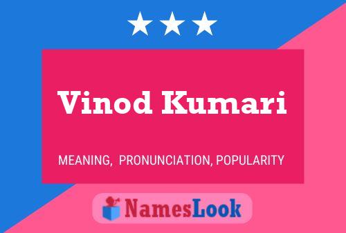 Vinod Kumari பெயர் போஸ்டர்