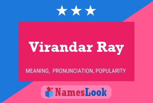 Virandar Ray பெயர் போஸ்டர்