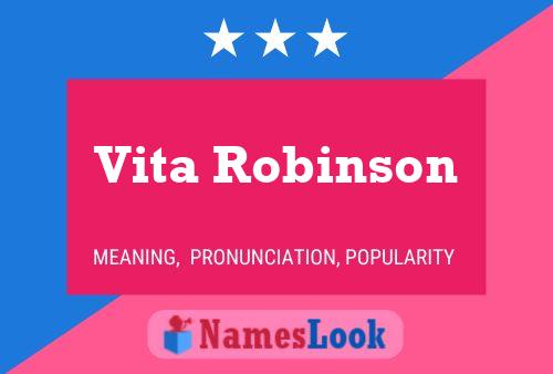 Vita Robinson பெயர் போஸ்டர்