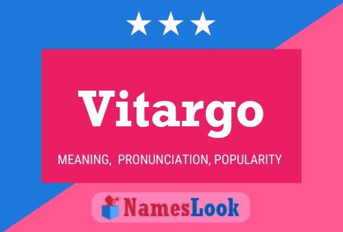 Vitargo பெயர் போஸ்டர்