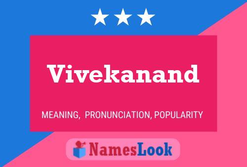 Vivekanand பெயர் போஸ்டர்