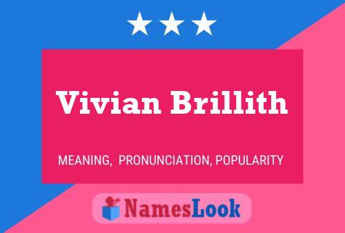 Vivian Brillith பெயர் போஸ்டர்