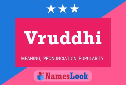 Vruddhi பெயர் போஸ்டர்