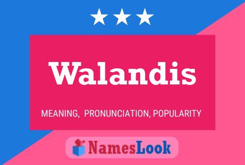 Walandis பெயர் போஸ்டர்