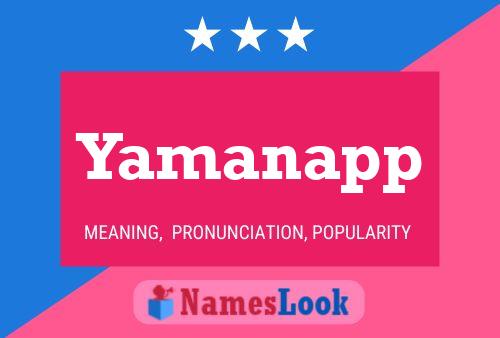 Yamanapp பெயர் போஸ்டர்