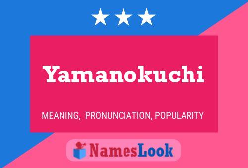 Yamanokuchi பெயர் போஸ்டர்