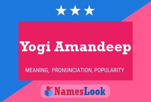 Yogi Amandeep பெயர் போஸ்டர்