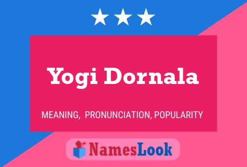 Yogi Dornala பெயர் போஸ்டர்