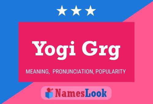 Yogi Grg பெயர் போஸ்டர்