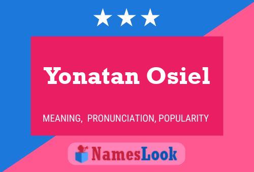 Yonatan Osiel பெயர் போஸ்டர்