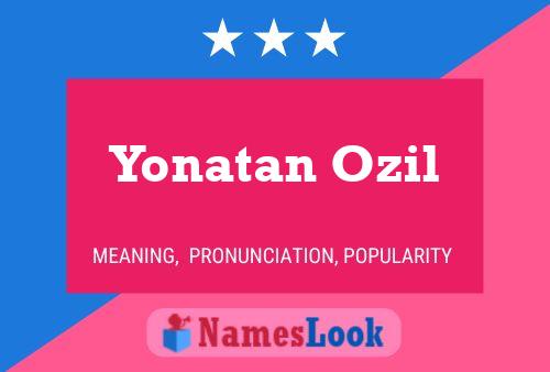 Yonatan Ozil பெயர் போஸ்டர்