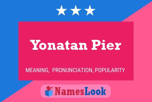 Yonatan Pier பெயர் போஸ்டர்