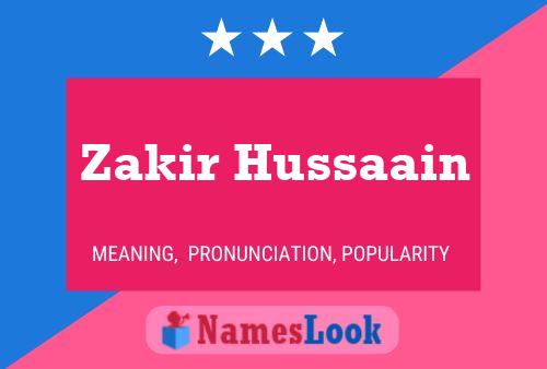 Zakir Hussaain பெயர் போஸ்டர்