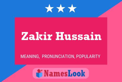 Zakir Hussain பெயர் போஸ்டர்