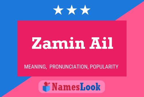 Zamin Ail பெயர் போஸ்டர்