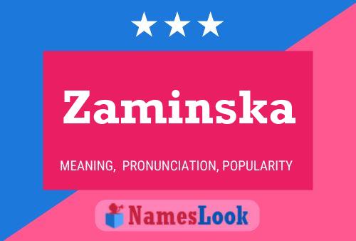 Zaminska பெயர் போஸ்டர்